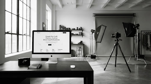 Premium studio atmosphere for photographer pricing